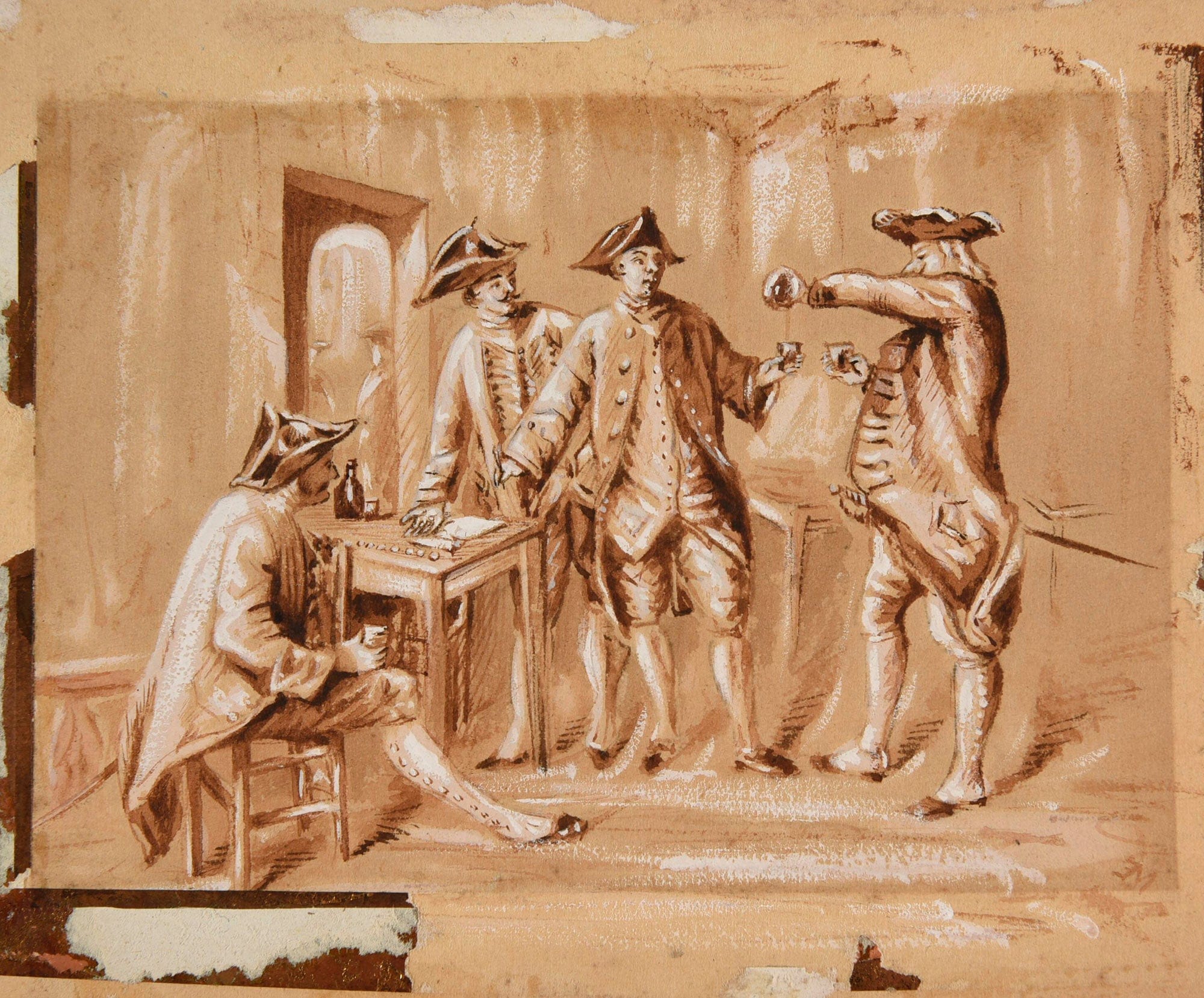 Les Raccoleurs by Ernest Meissonier - Image 2