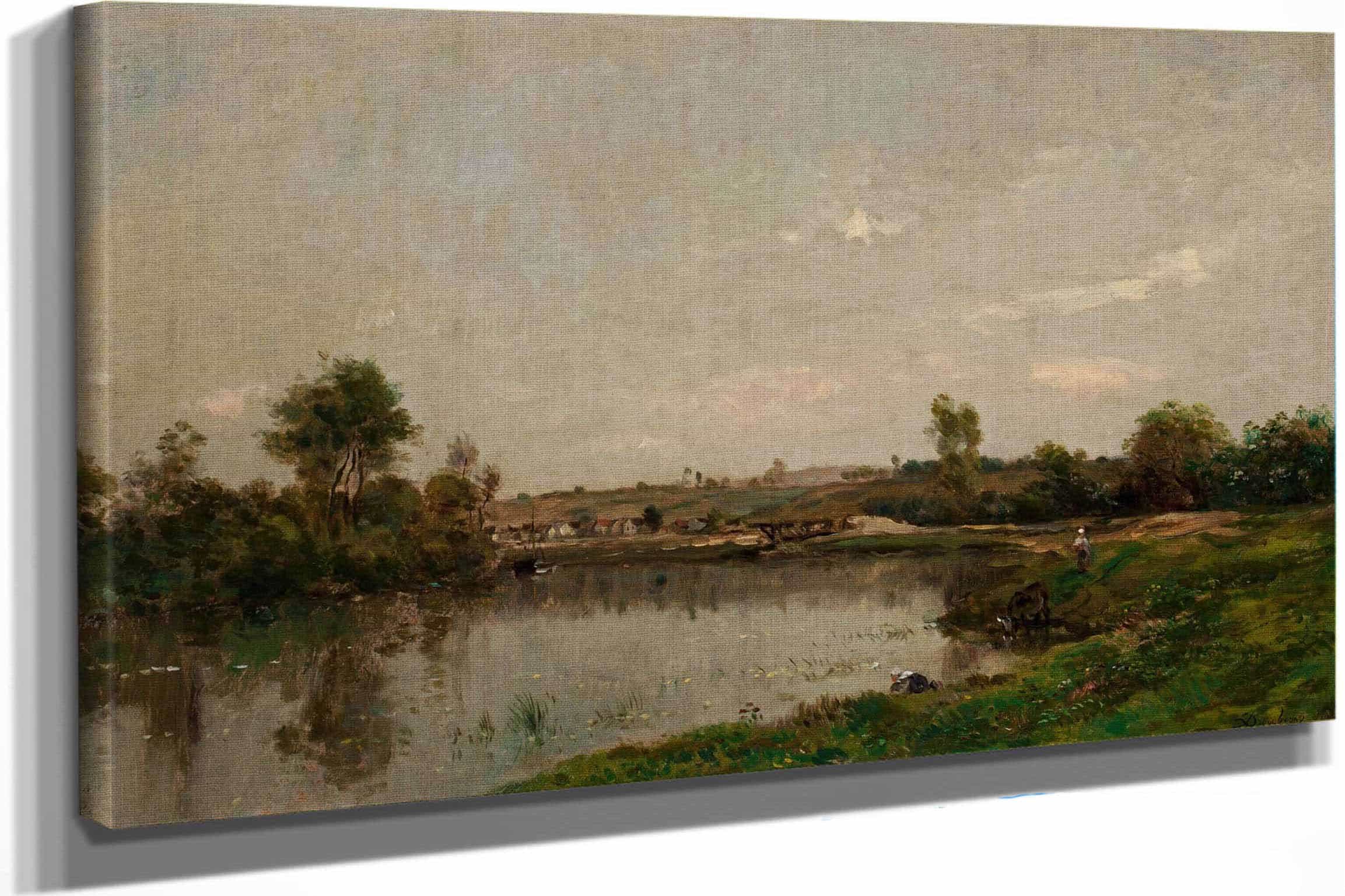 Les Sablieres Pres De Valmondois by Charles Francois Daubigny