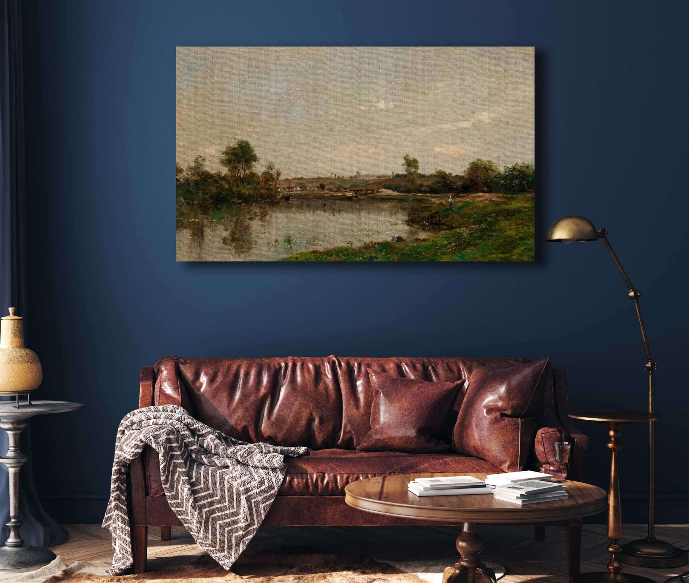 Les Sablieres Pres De Valmondois by Charles Francois Daubigny - Image 4