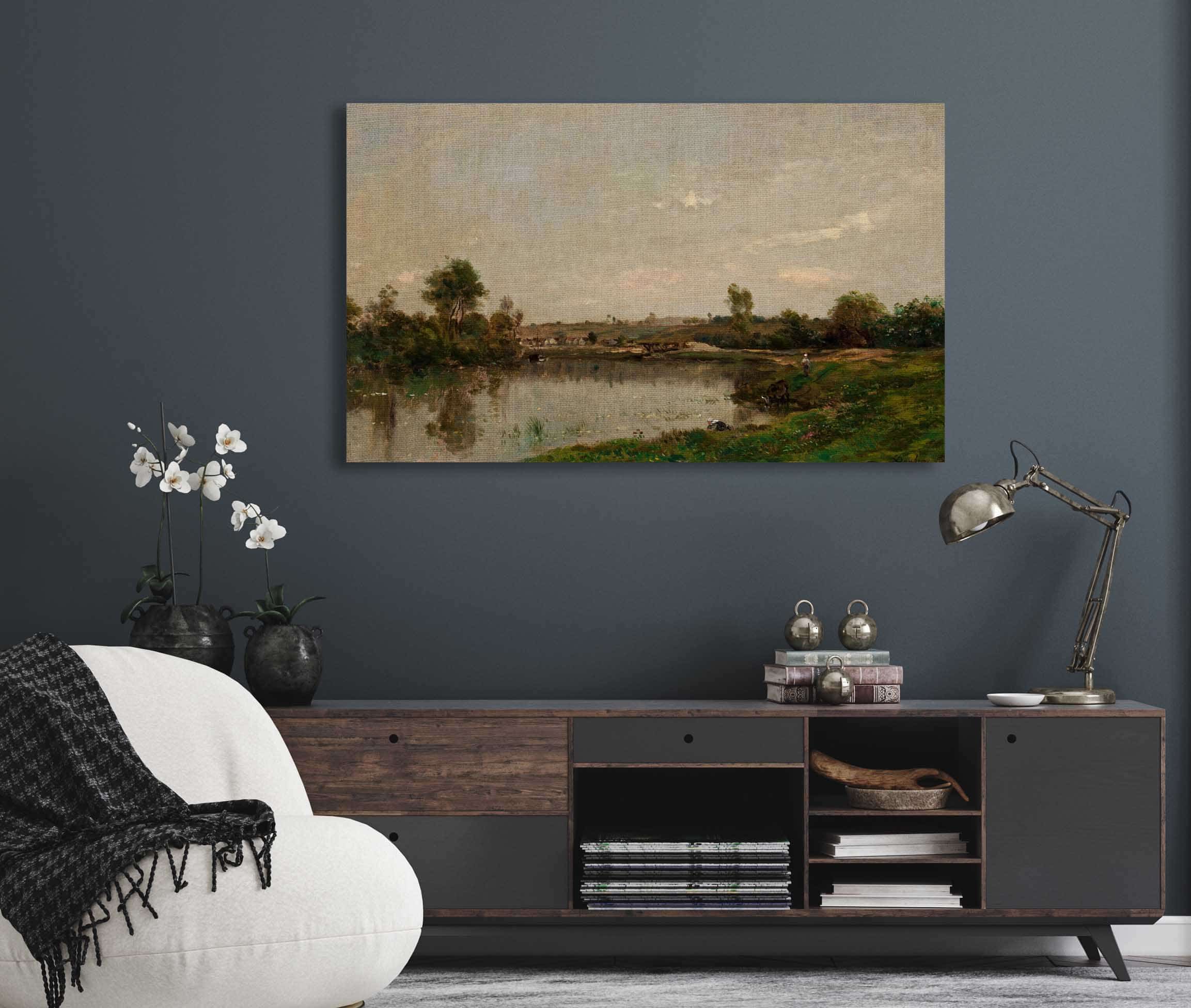 Les Sablieres Pres De Valmondois by Charles Francois Daubigny - Image 5