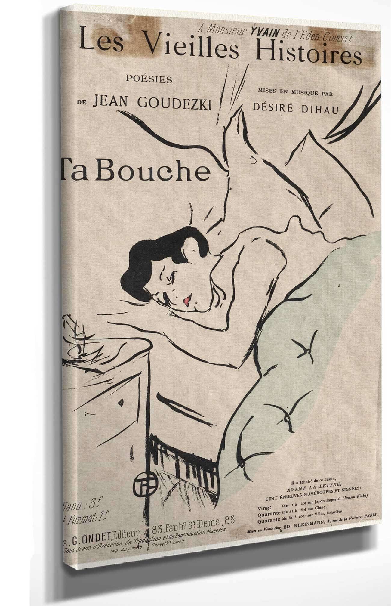 Les Vieilles Histoires Ta Bouche by Henri De Toulouse Lautrec - Image 4