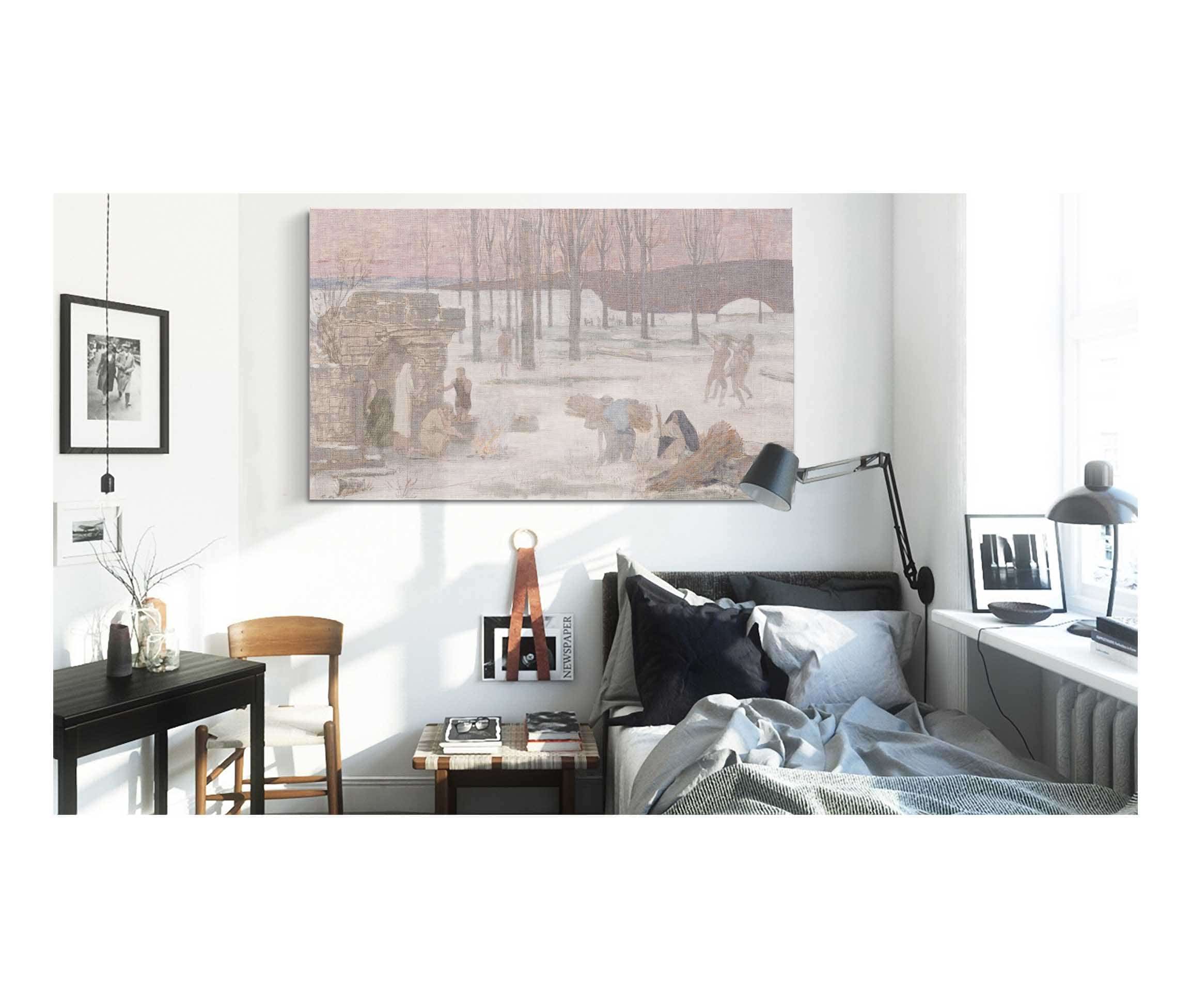 Lhiver Esquisse Pour Lhotel De Ville De Paris by Pierre Puvis De Chavannes - Image 3