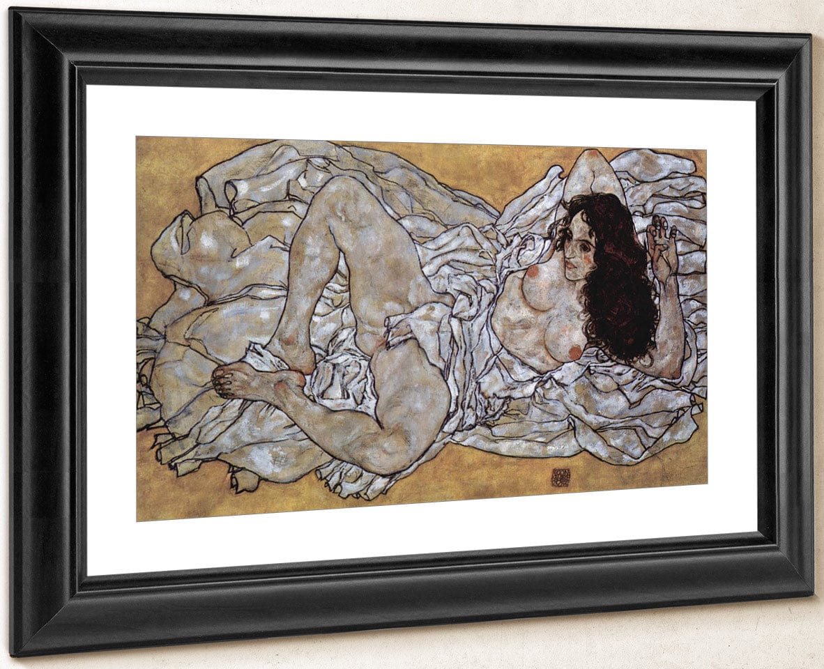 Liegende Frau 1917 96X171Cm Leopold Museum By Egon Schiele - Image 4