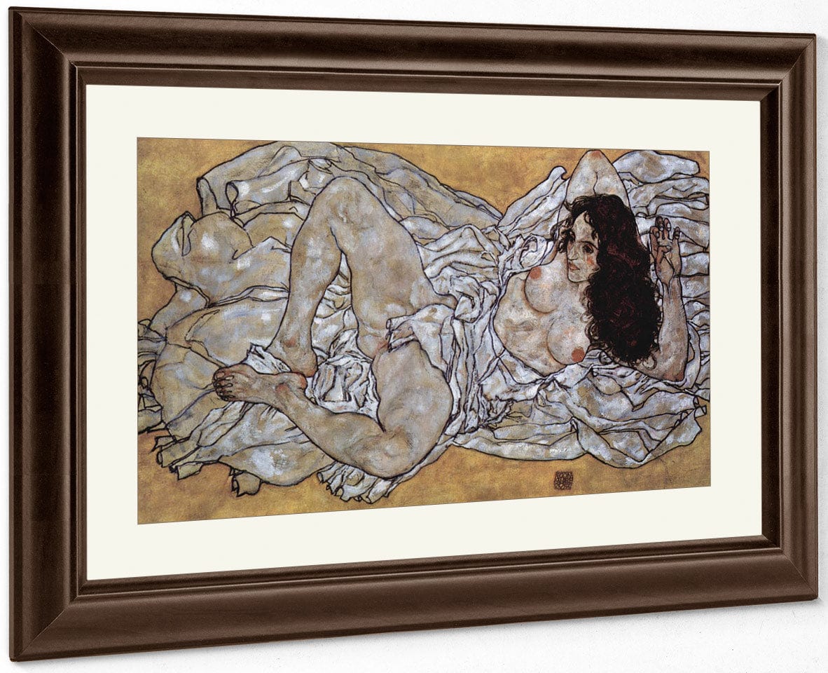 Liegende Frau 1917 96X171Cm Leopold Museum By Egon Schiele - Image 5