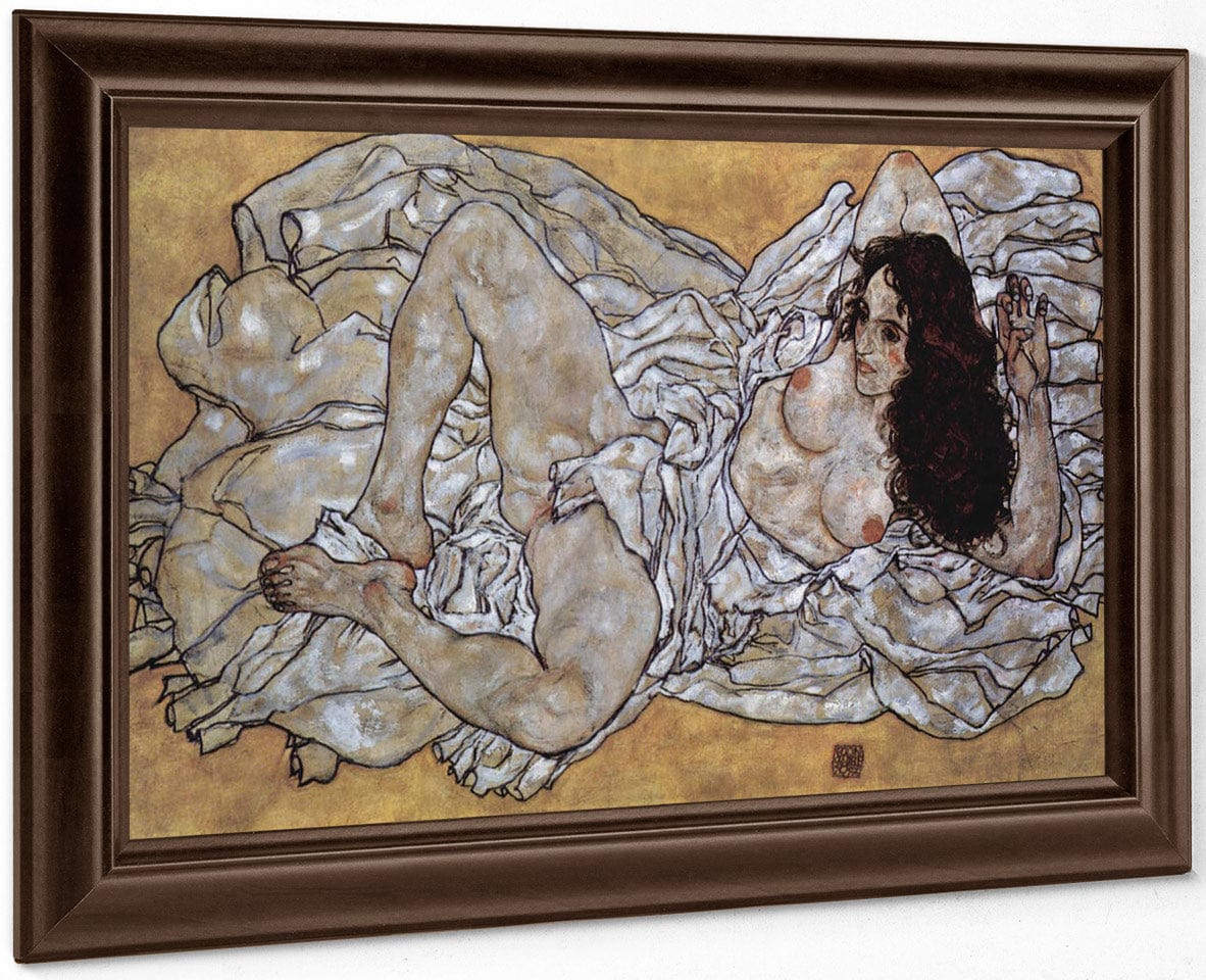 Liegende Frau 1917 96X171Cm Leopold Museum By Egon Schiele - Image 6