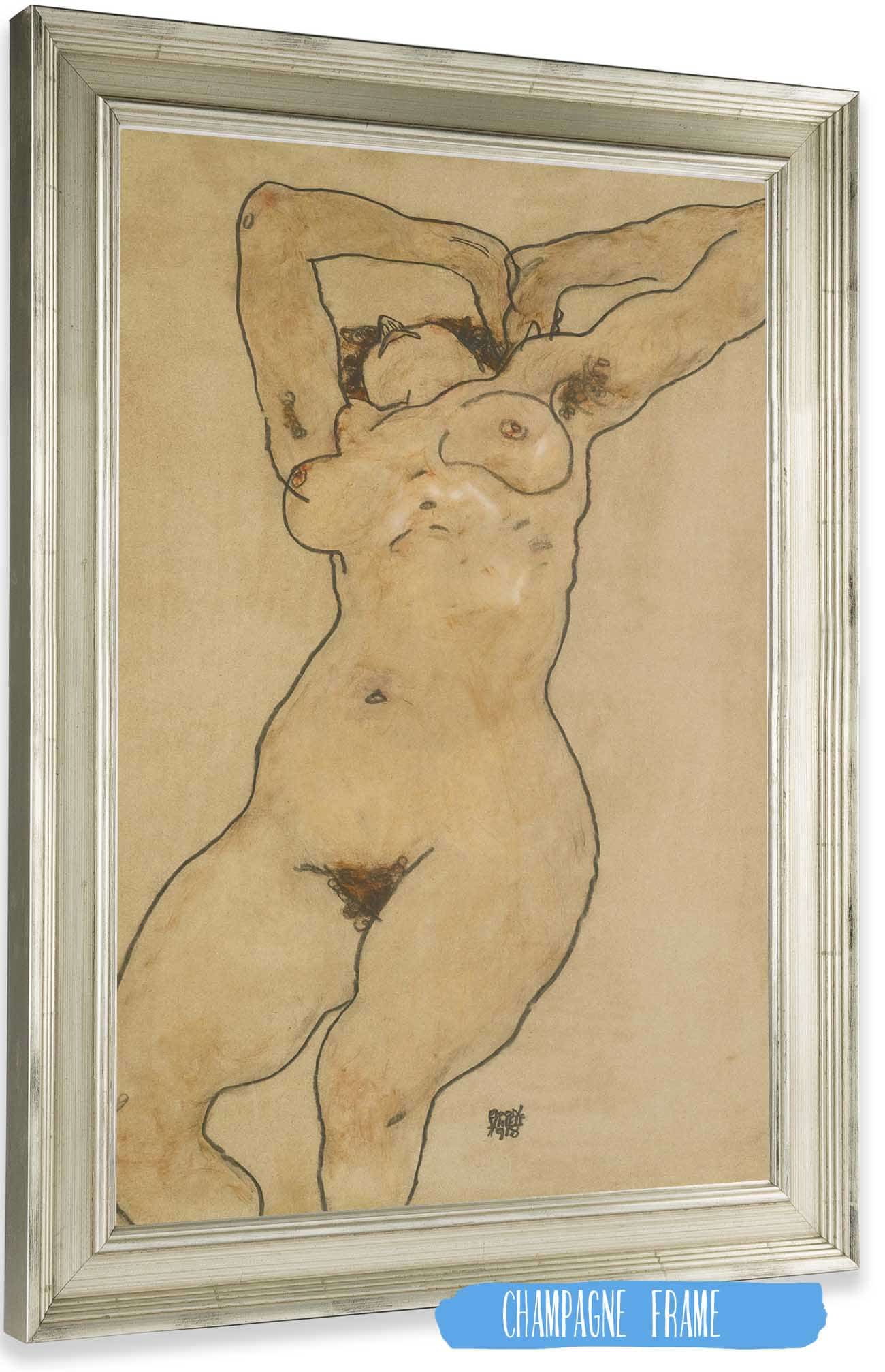 Liegende Reclining Nude by Egon Schiele