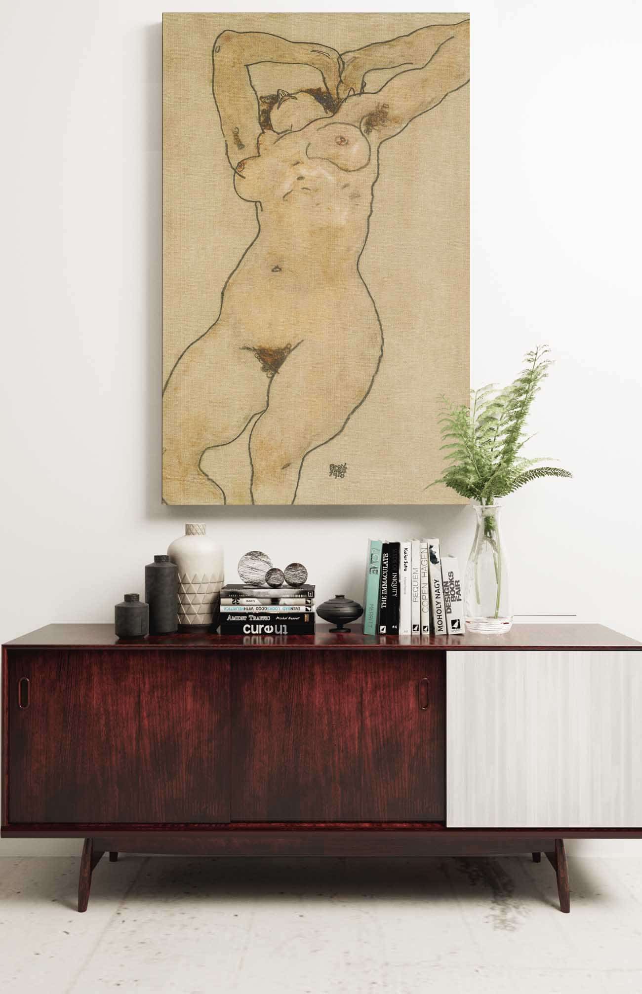 Liegende Reclining Nude by Egon Schiele - Image 2
