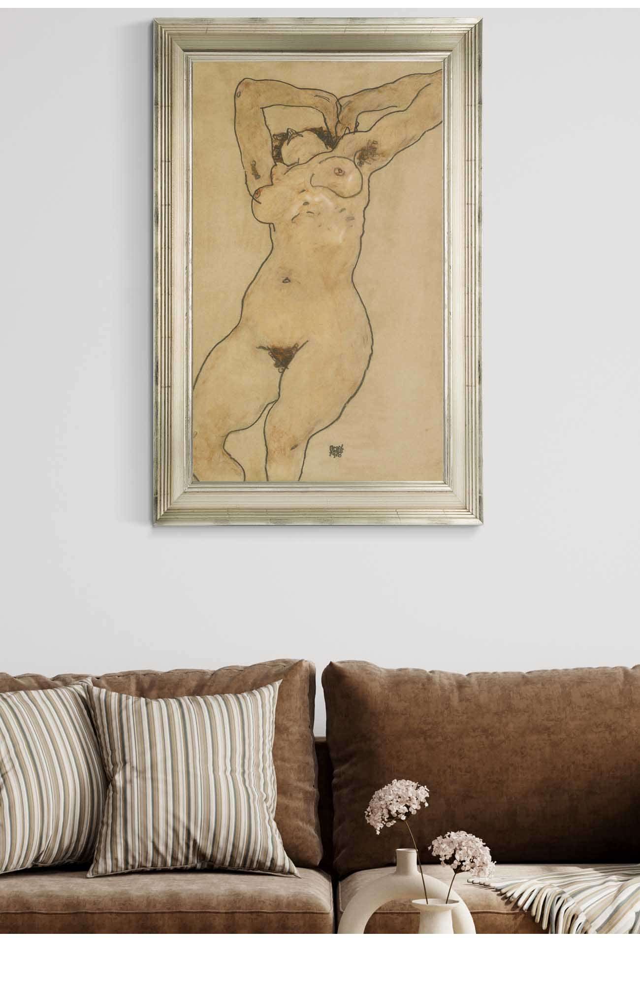 Liegende Reclining Nude by Egon Schiele - Image 5