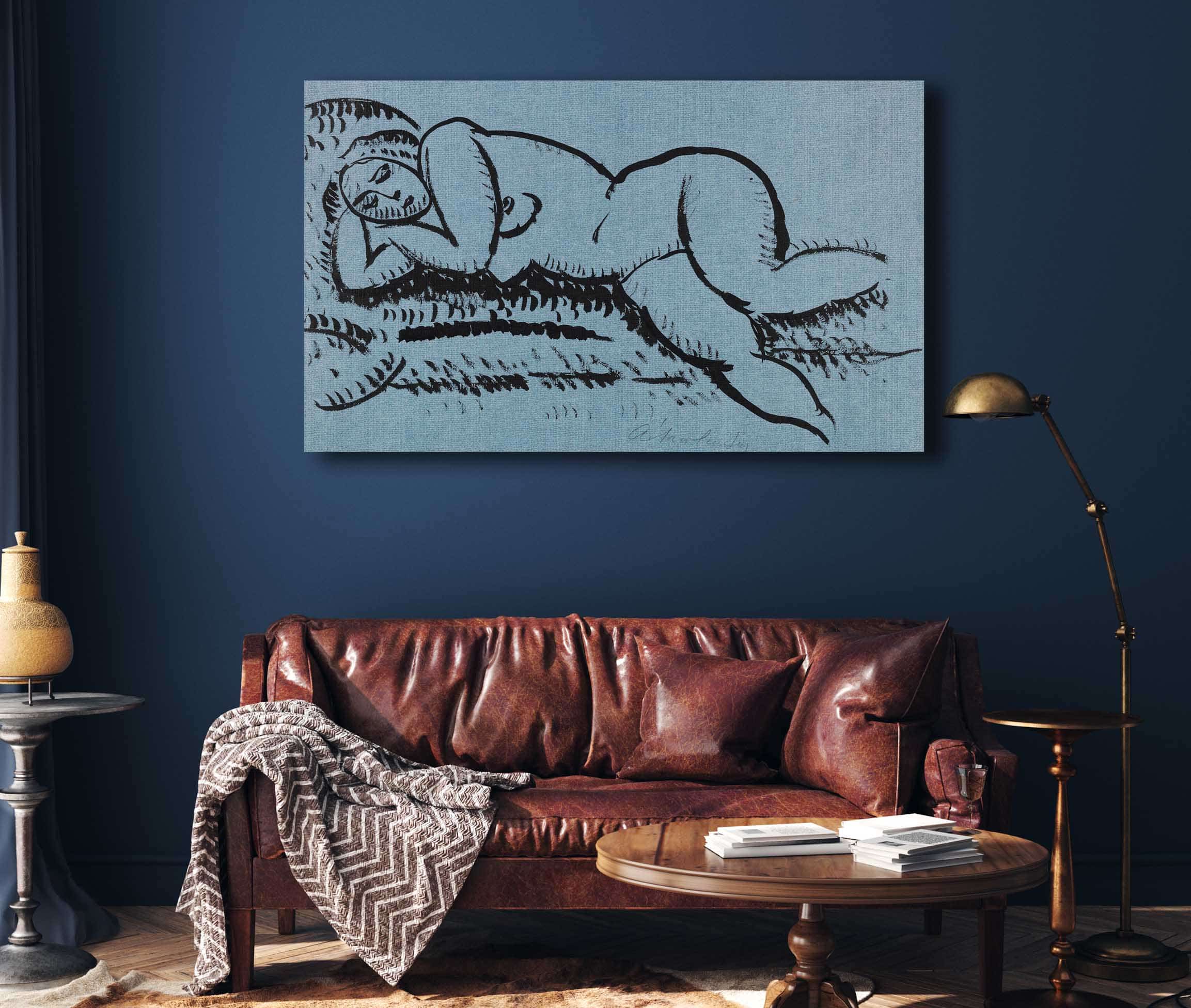Liegender Weiblicher Akt Mit Geschlossenen Augen By Alexej Von Jawlensky - Image 4