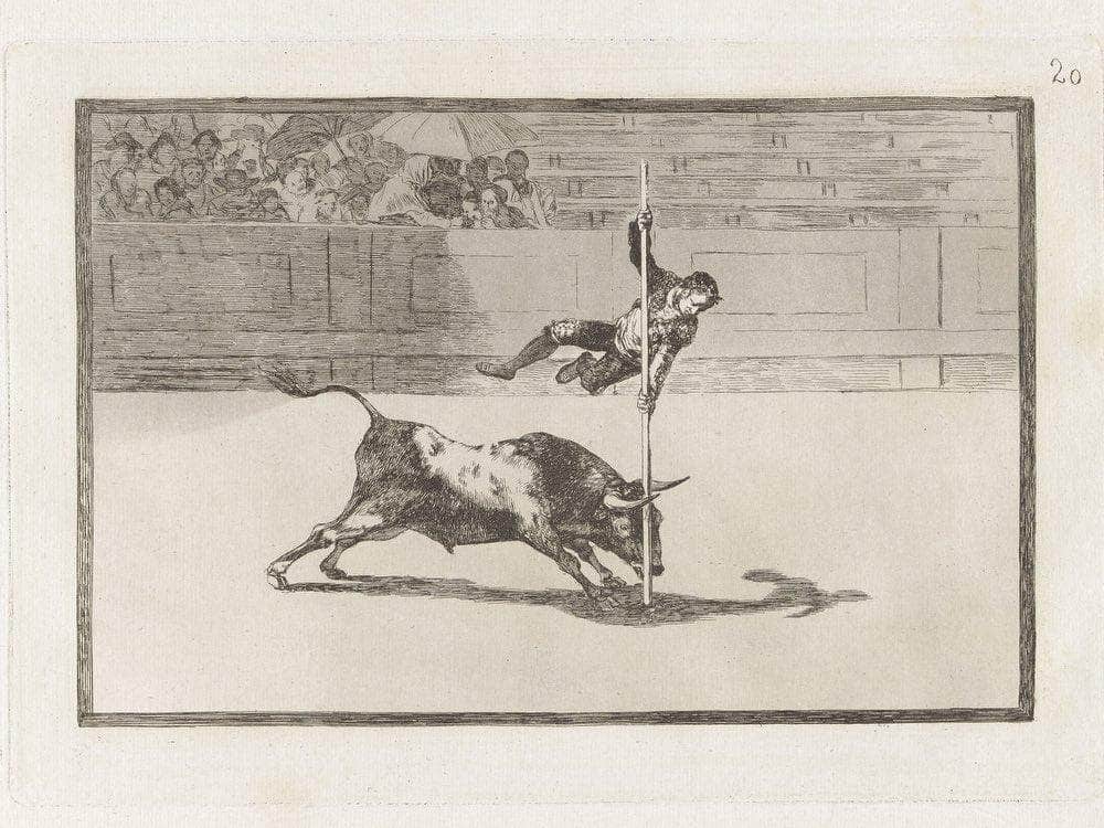 Ligereza Y Atrevimiento De Juanito Apinani En La De Madrid (The Agility And Audacity Of Juanito Apinani In [The Ring] At Madrid) From The Series La Tauromaquia By Francisco De Goya - Image 5