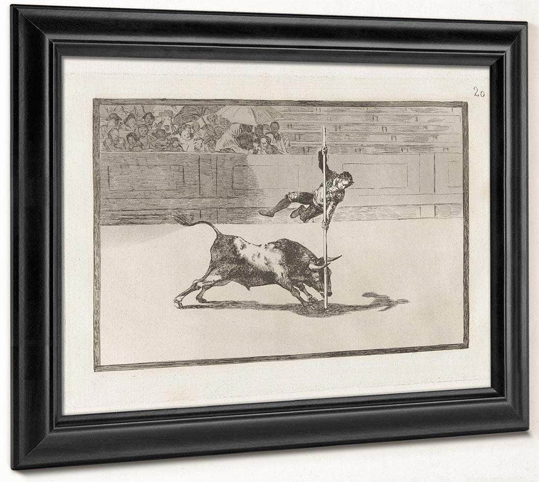 Ligereza Y Atrevimiento De Juanito Apinani En La De Madrid (The Agility And Audacity Of Juanito Apinani In [The Ring] At Madrid) From The Series La Tauromaquia By Francisco De Goya - Image 6
