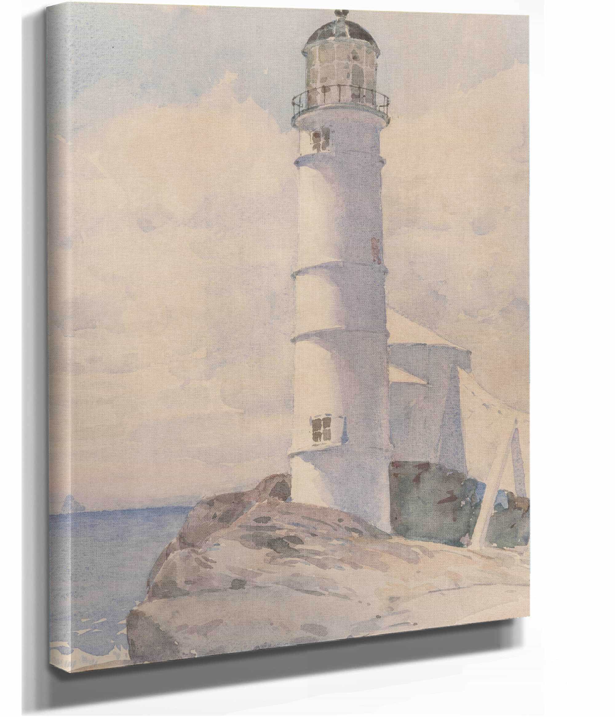 Lighthouse Isle Of Shoals by Childe Hassam - Image 2