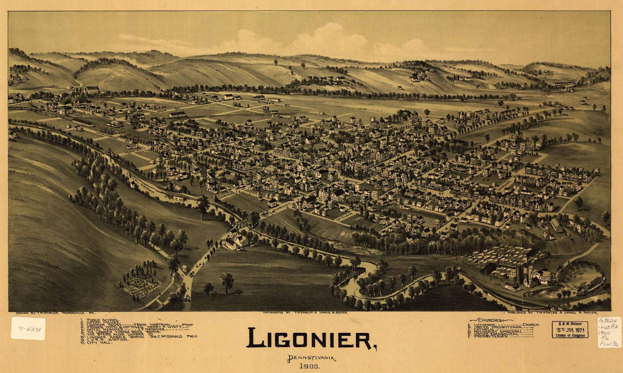 Ligonier Pennsylvania 1900  State Of Pennsylvania - Image 7