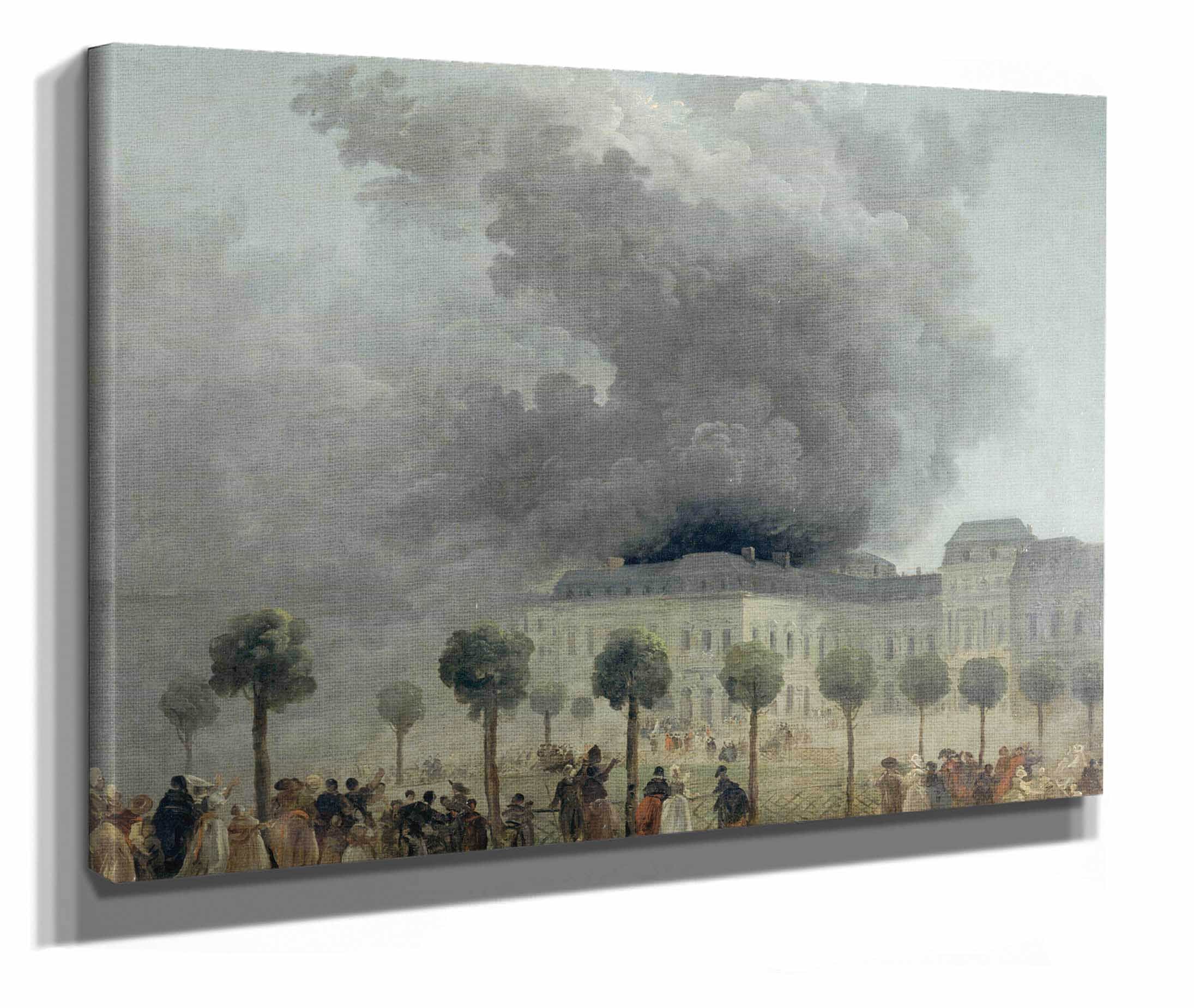 Lincendie De Lopera Vu Des Jardins Du Palais Royal Le Juin by Hubert Robert - Image 2