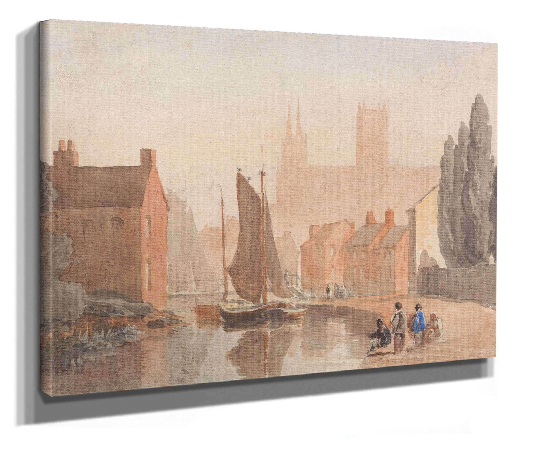 Lincoln Cathedral From Brayford Pool by David Cox - Image 2