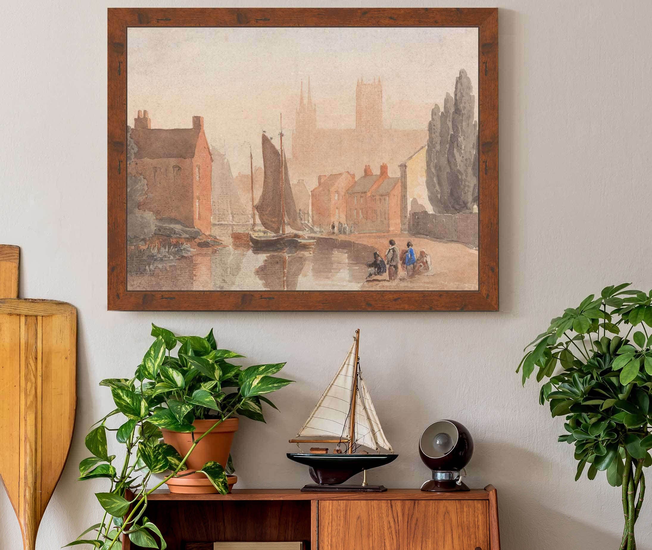 Lincoln Cathedral From Brayford Pool by David Cox - Image 3