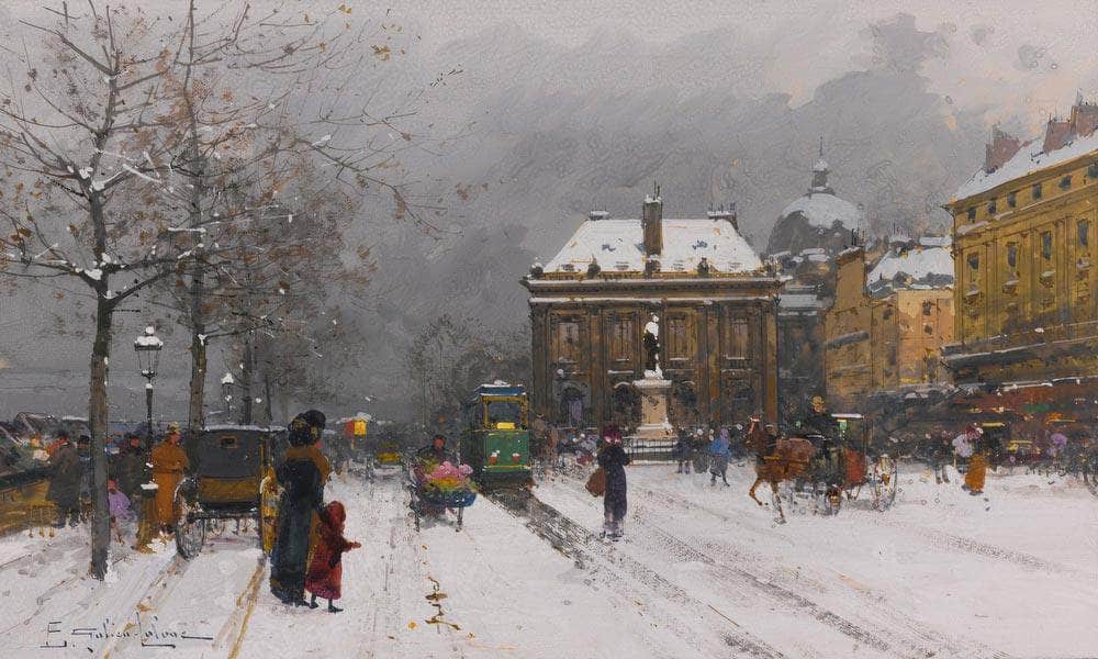 Linstitut Temps Mauvais By Eugene Galien Laloue - Image 7
