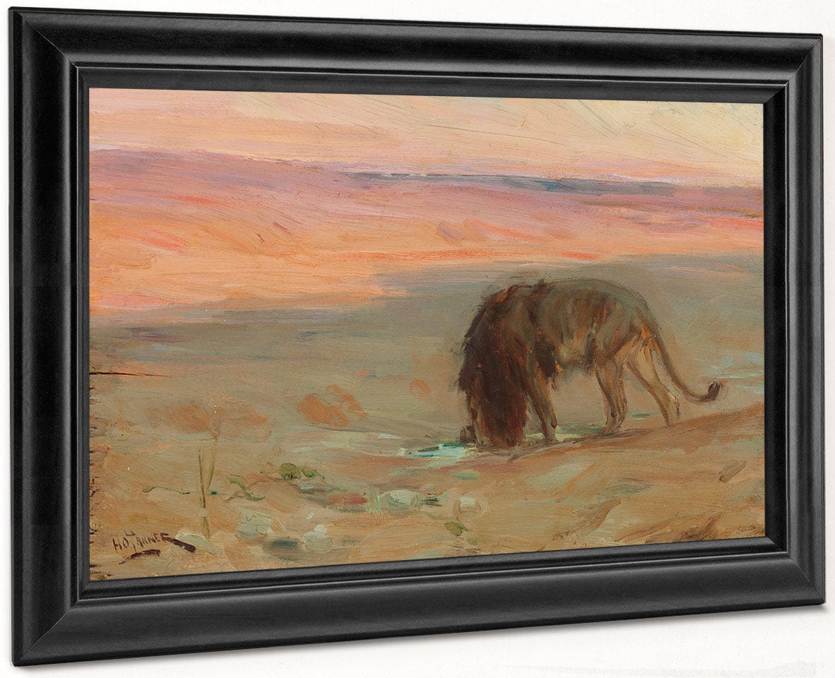 Lion Drinking 1897 By Henry Ossawa Tanner - Image 8