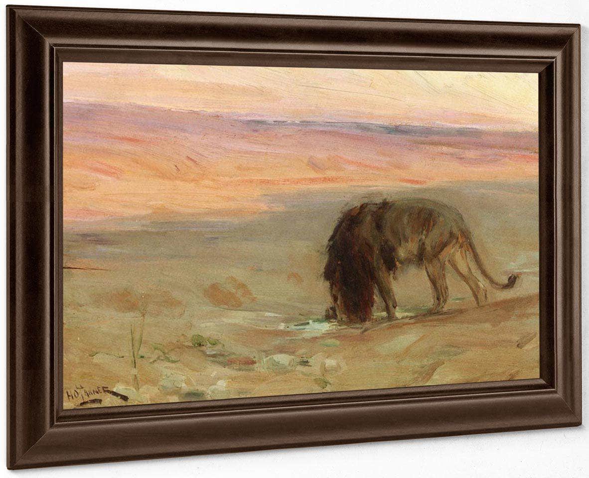 Lion Drinking By Henry Ossawa Tanner - Image 6