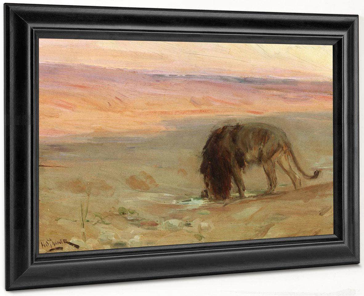 Lion Drinking By Henry Ossawa Tanner - Image 8