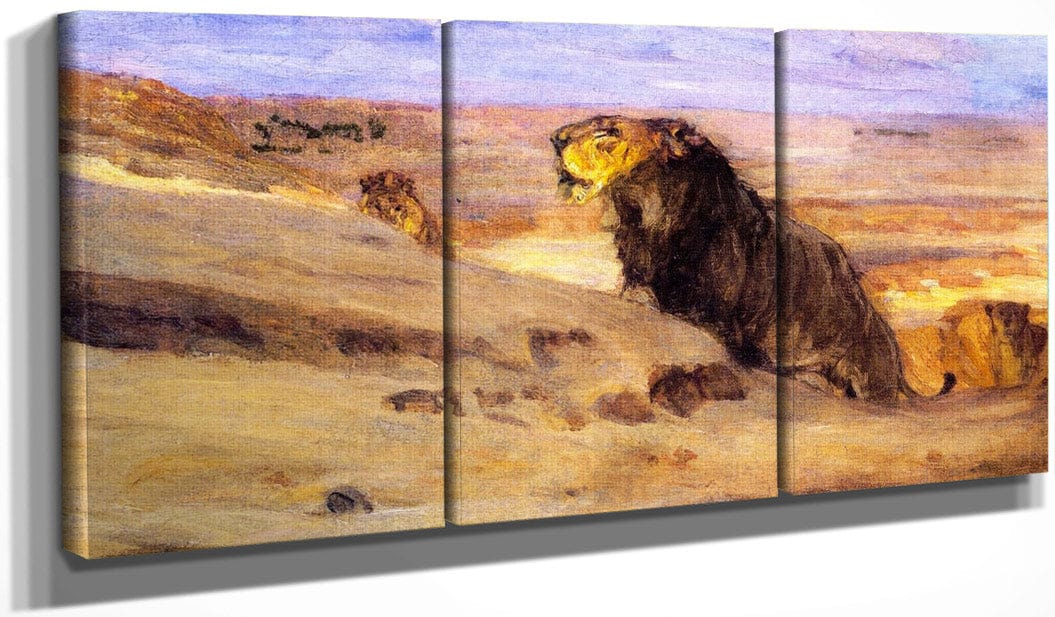 Lions In The Desert By Henry Ossawa Tanner