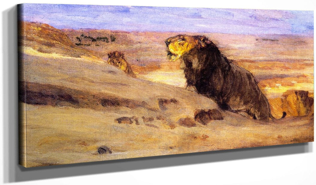 Lions In The Desert By Henry Ossawa Tanner - Image 3