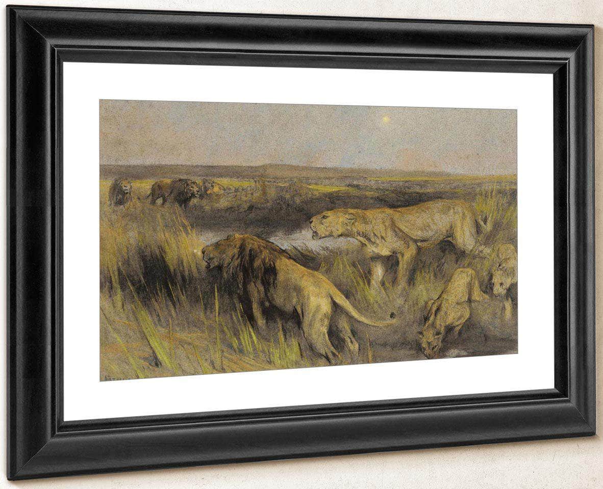 Lions In The Savannah By Arthur Wardle - Image 4
