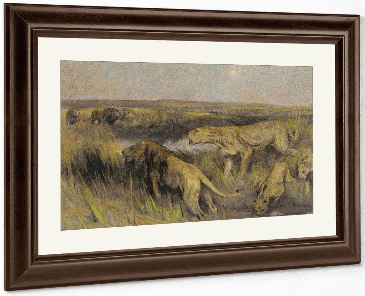 Lions In The Savannah By Arthur Wardle - Image 5