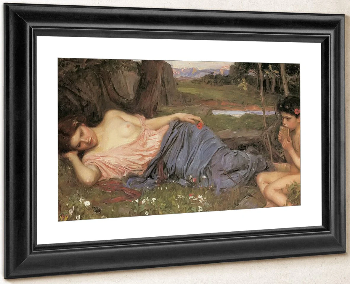 Listening To My Sweet Pipings By John Waterhouse - Image 4