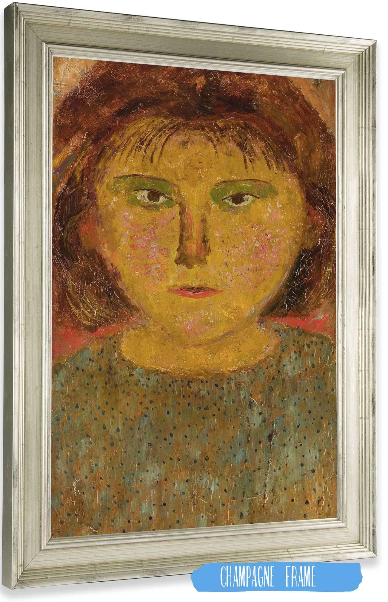 Little Girl With A Fringe by Tadeusz Makowski