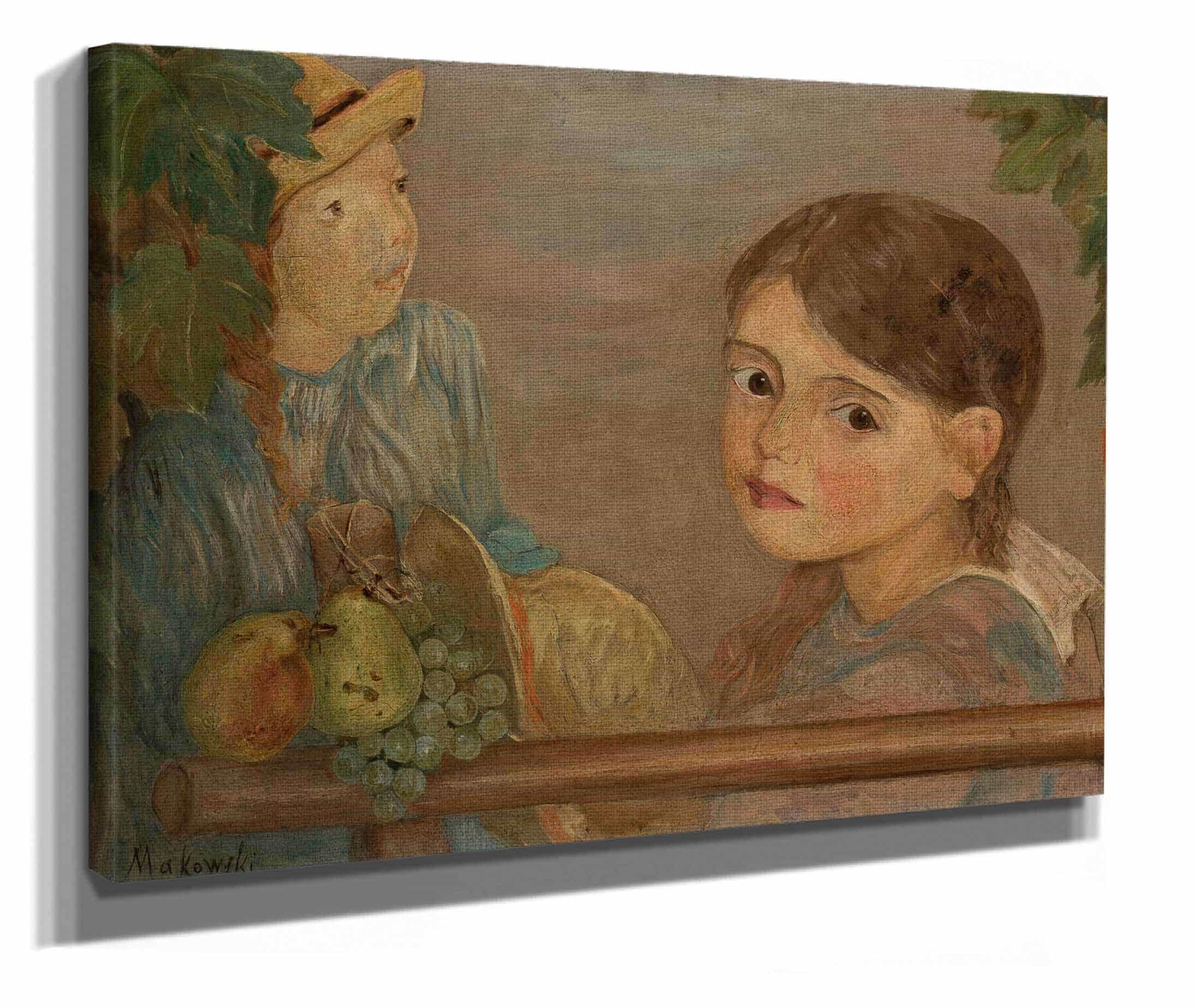 Little Girls With Grapes by Tadeusz Makowski - Image 2