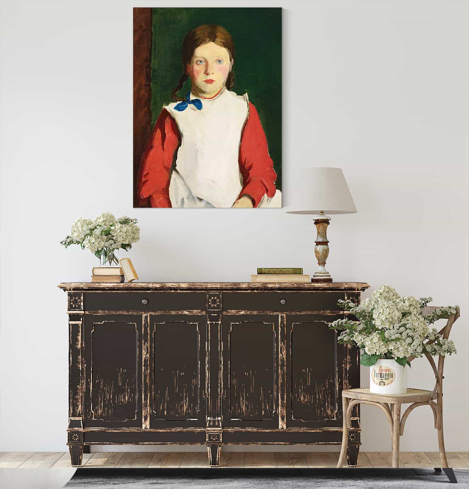 Little Irish Girl by Robert Henri - Image 4