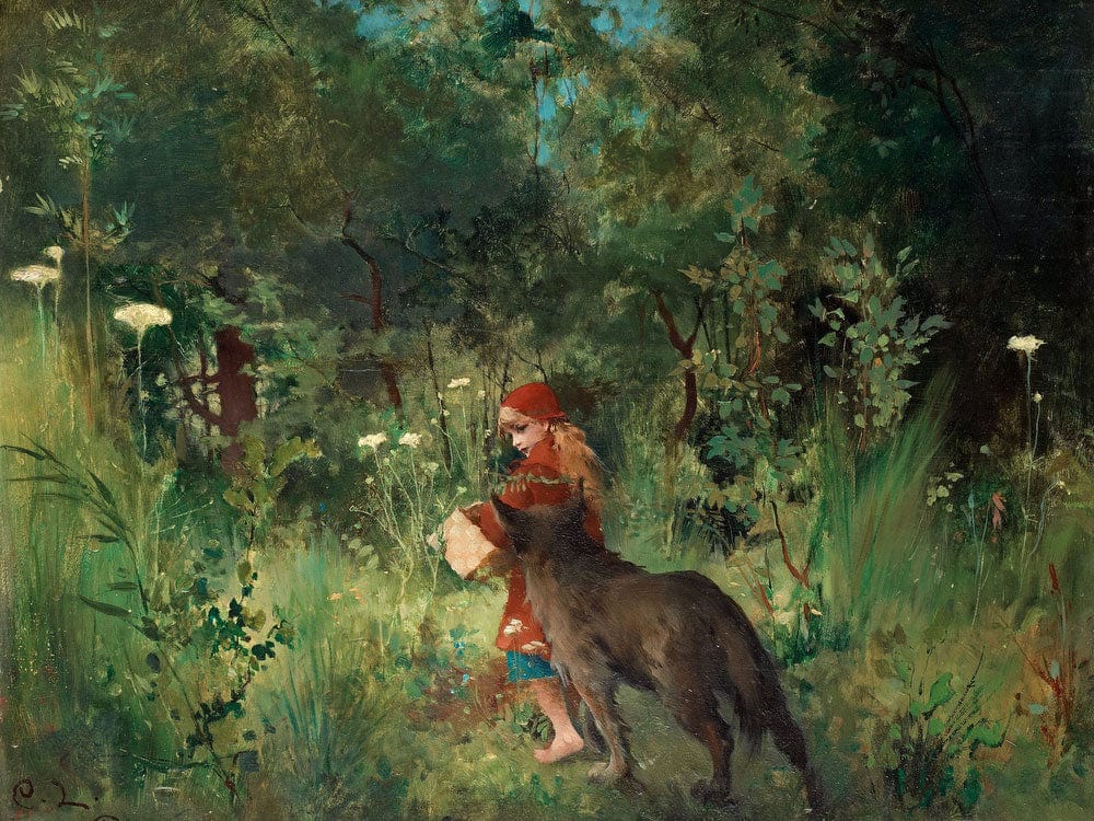 Little Red Riding Hood By Carl Larsson - Image 7