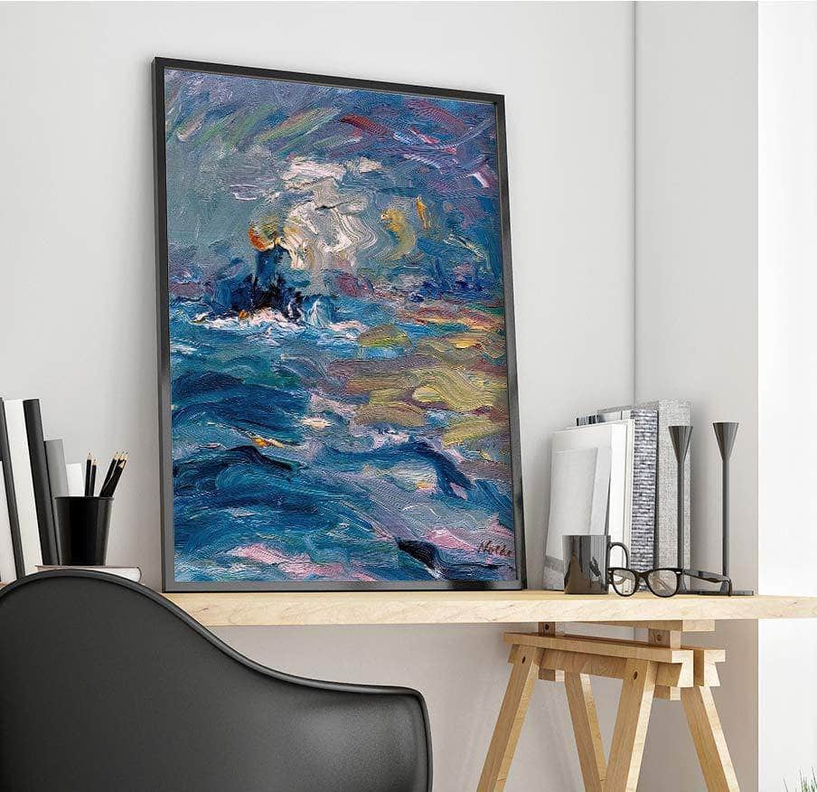 Little Steamer Painting Emil Nolde Canvas Art - Image 4
