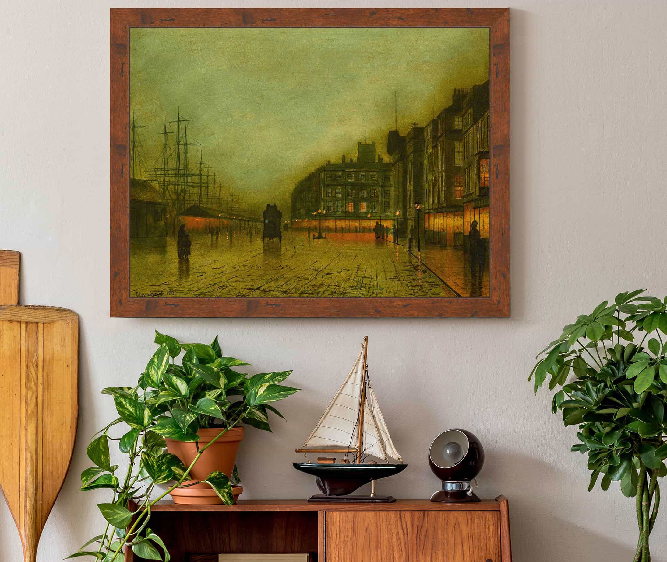 Liverpool Docks by John Atkinson Grimshaw - Image 3