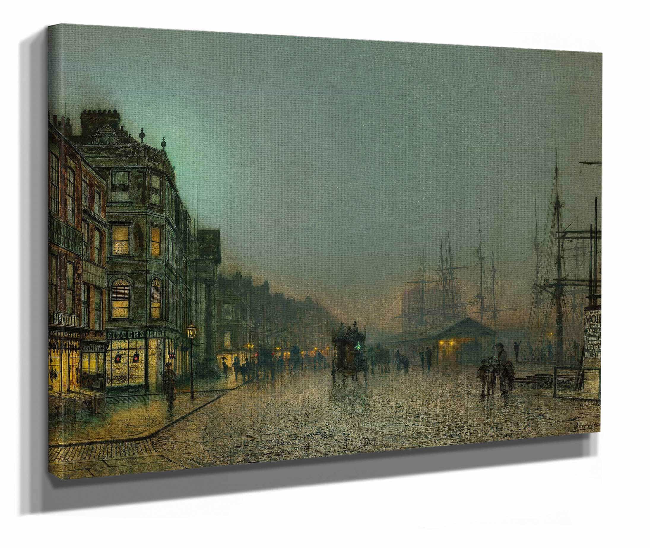 Liverpool Lights by John Atkinson Grimshaw - Image 2