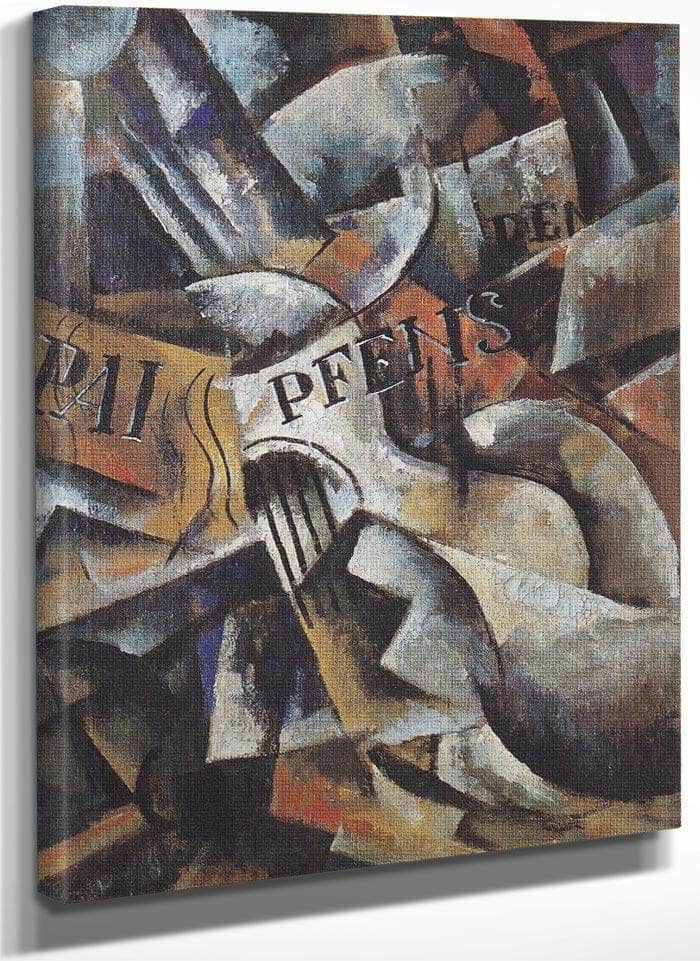 Ljubow Popowa   Stillleben Mit Gitarre 1914 1915 65X46Cm Galerie Gmurzinska Koln By Liubov Popova