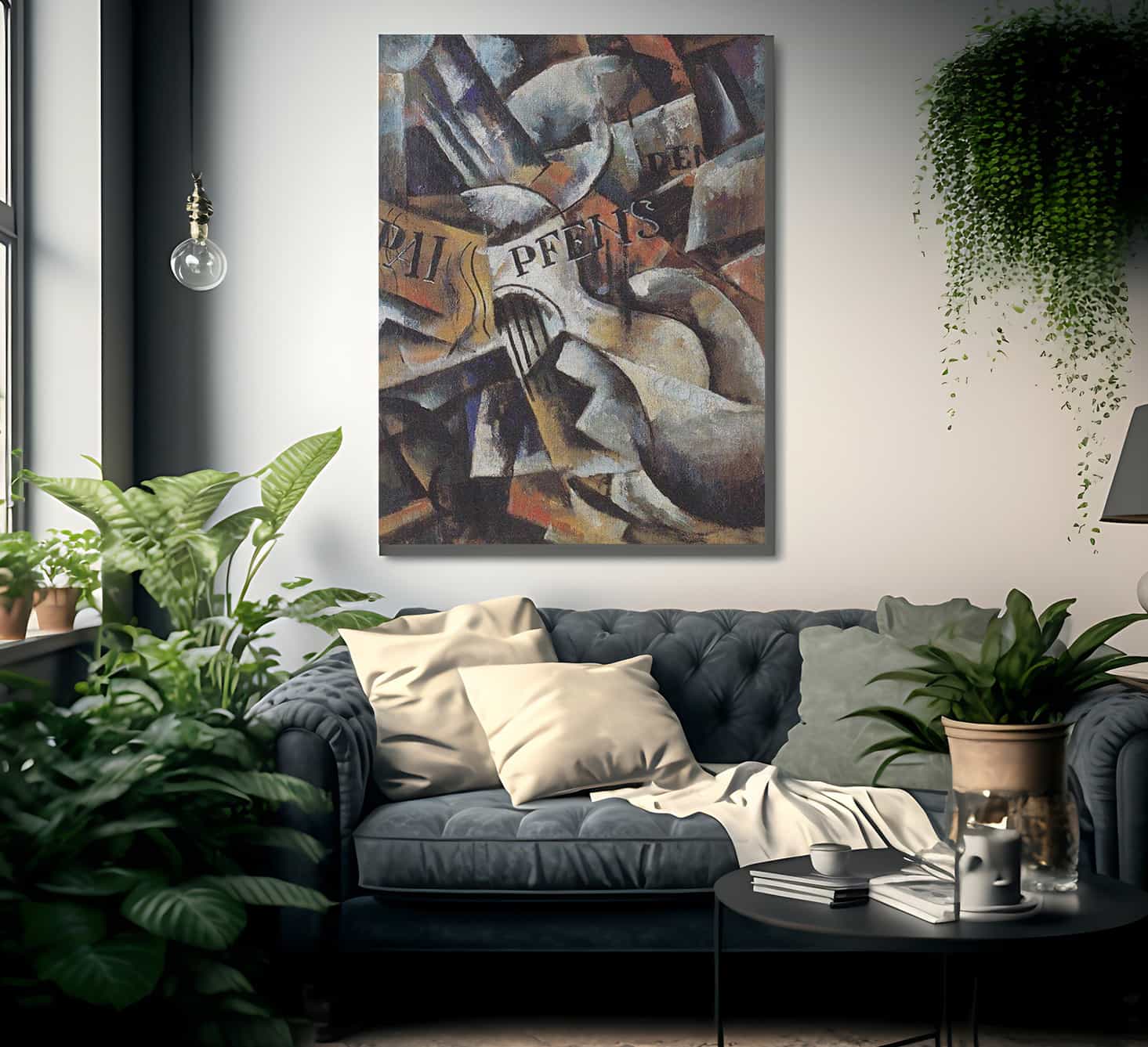 Ljubow Popowa   Stillleben Mit Gitarre 1914 1915 65X46Cm Galerie Gmurzinska Koln By Liubov Popova - Image 2