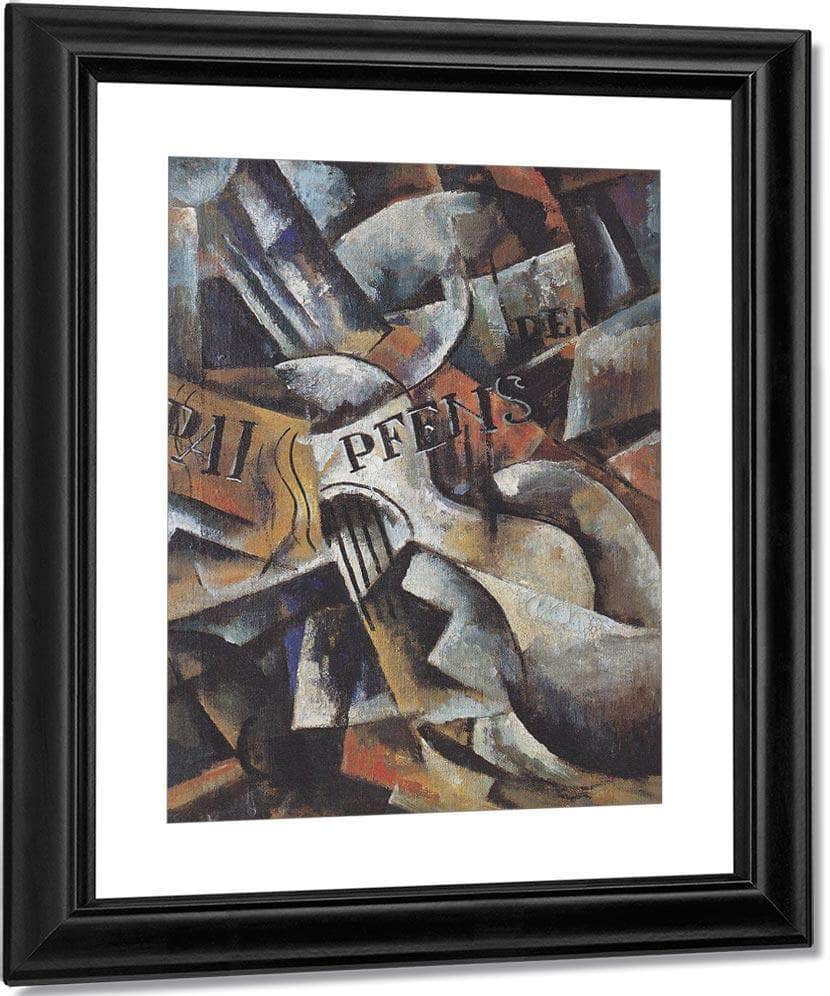 Ljubow Popowa   Stillleben Mit Gitarre 1914 1915 65X46Cm Galerie Gmurzinska Koln By Liubov Popova - Image 3