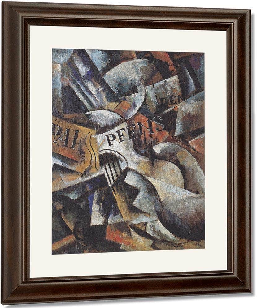 Ljubow Popowa   Stillleben Mit Gitarre 1914 1915 65X46Cm Galerie Gmurzinska Koln By Liubov Popova - Image 4