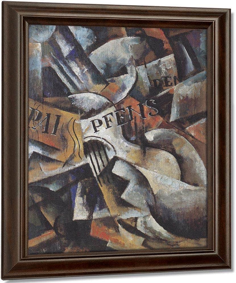 Ljubow Popowa   Stillleben Mit Gitarre 1914 1915 65X46Cm Galerie Gmurzinska Koln By Liubov Popova - Image 5