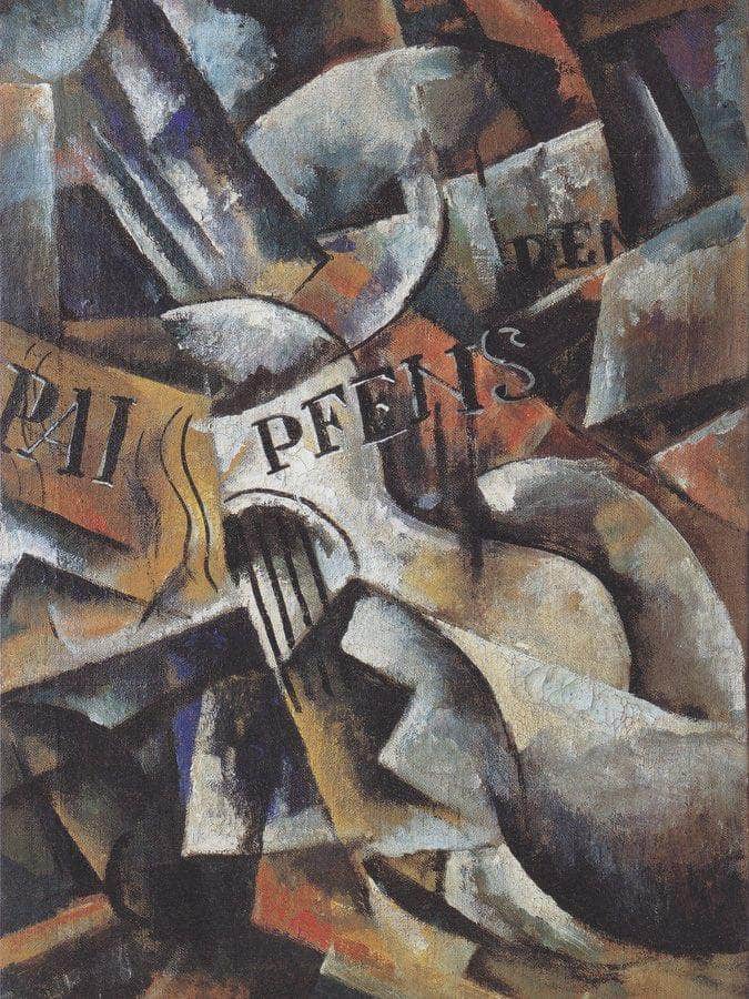 Ljubow Popowa   Stillleben Mit Gitarre 1914 1915 65X46Cm Galerie Gmurzinska Koln By Liubov Popova - Image 6