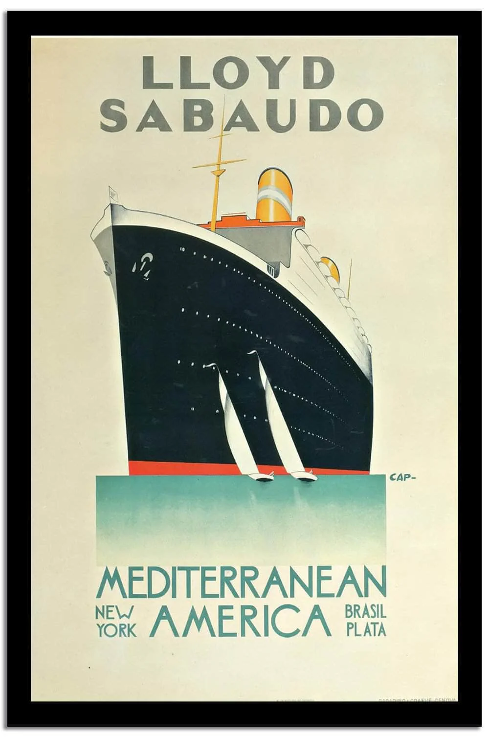 Lloyd Sabaudo Vintage Poster - Image 2