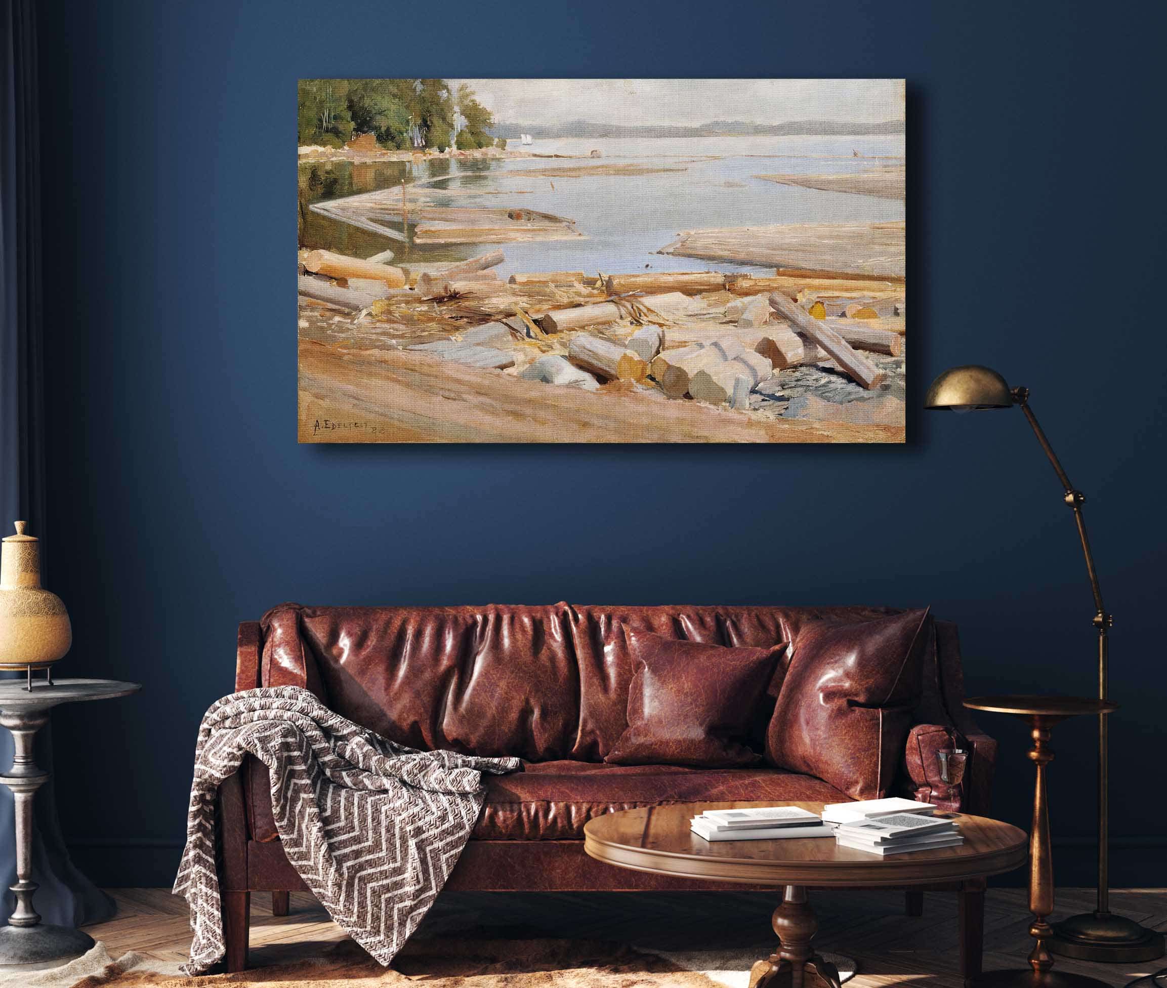 Log Raft By Albert Edelfelt - Image 4