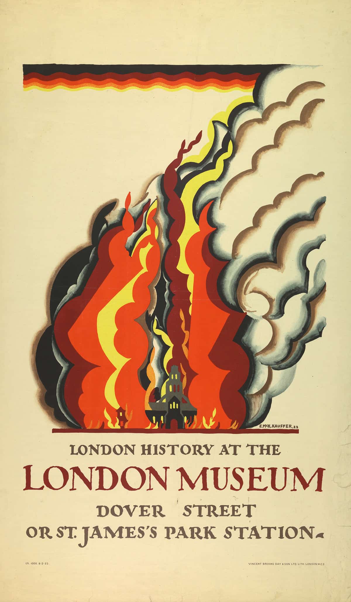 London History At The London Museum For London Underground by Edward Mcknight Kauffer - Image 3