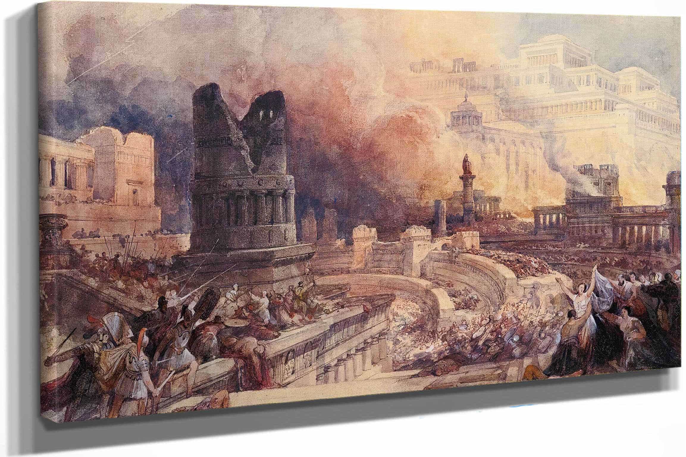 London The Destruction Of A City by David Roberts