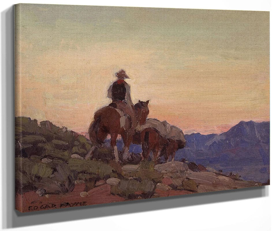Lone Packer By Edgar Payne