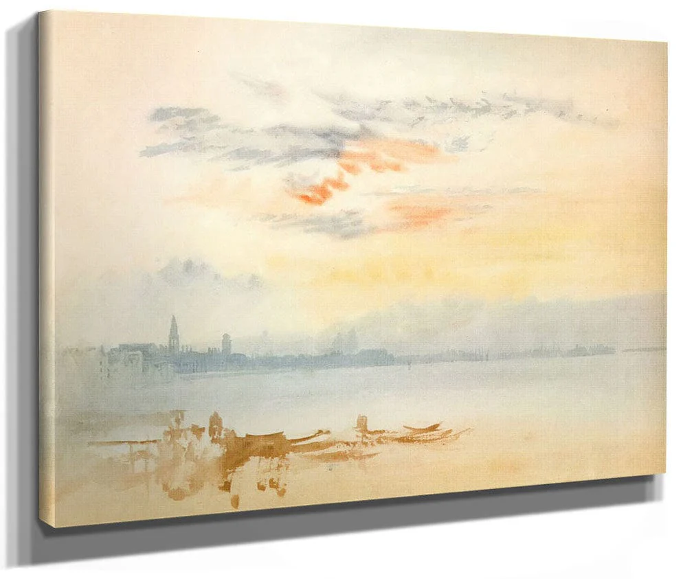 Looking East From The Giudecca Sunrise 1819 By Jwm Turner
