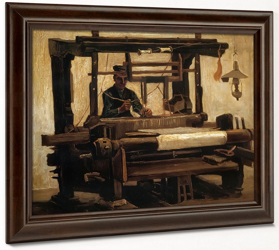Loom With Weaver By Vincent Van Gogh - Image 6