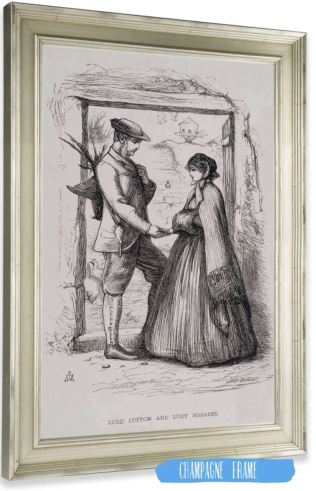 Lord Lufton And Lucy Robarts by Sir John Everett Millais